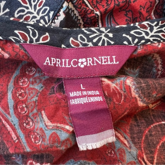 APRIL CORNELL Boho-chic maxi dress with a 70s vibe, Women’s Size Large - Picture 8 of 9